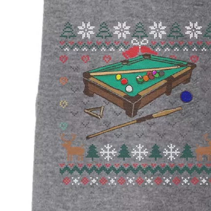 Billiards Ugly Christmas Sweater Ball Sports Player Gift Doggie 3-End Fleece Hoodie