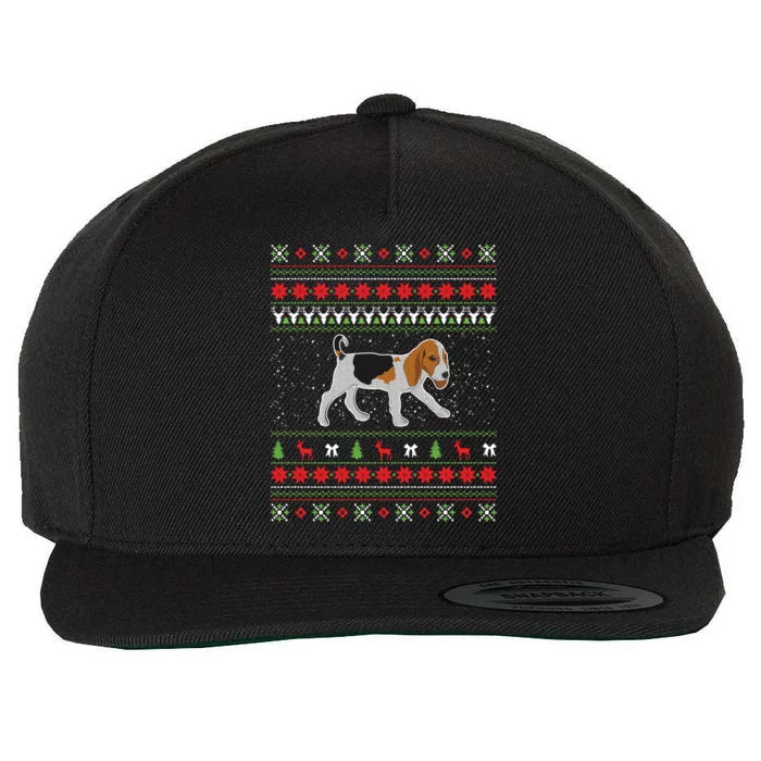 Beagle Ugly Christmas Great Funny Gift Design Funny Gift Wool Snapback Cap