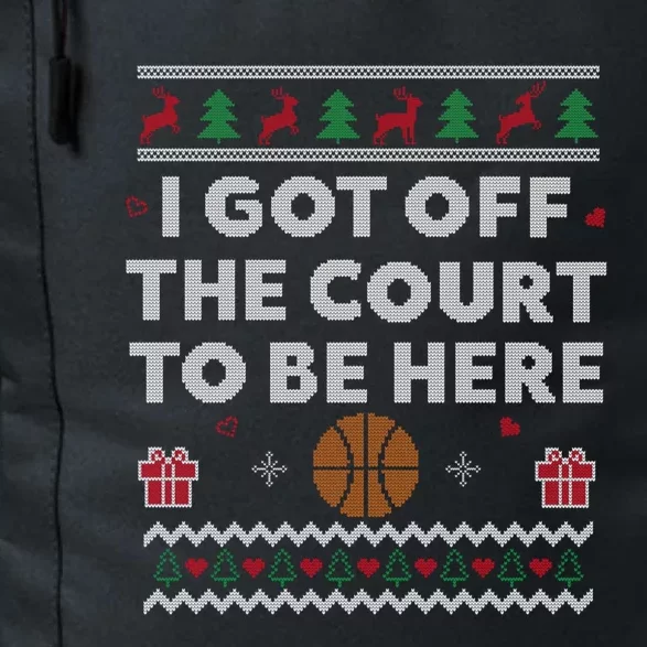 Basketball Ugly Christmas Funny Basketball Xmas Gift Daily Commute Backpack