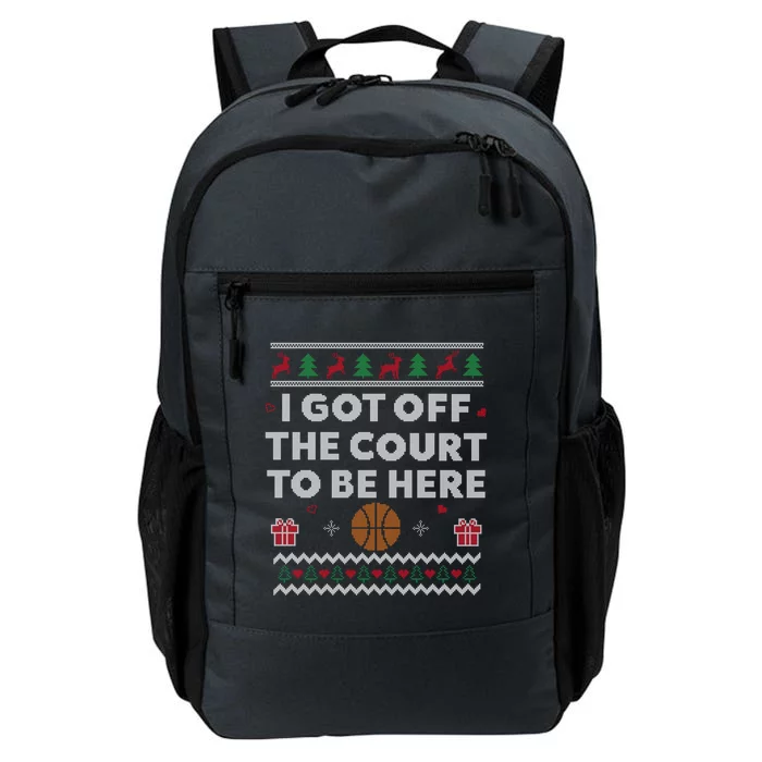 Basketball Ugly Christmas Funny Basketball Xmas Gift Daily Commute Backpack