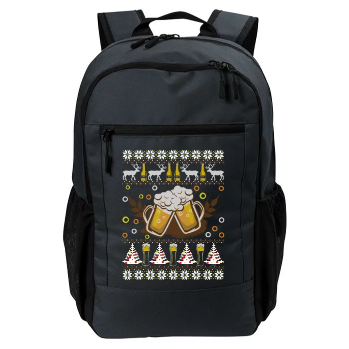 Beer Ugly Christmas Ing Funny Happy Holiday Xmas Gift Meaningful Gift Daily Commute Backpack