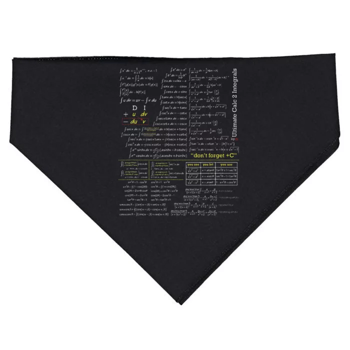 Blackpenredpen Ultimate Calculus 2 Integral USA-Made Doggie Bandana