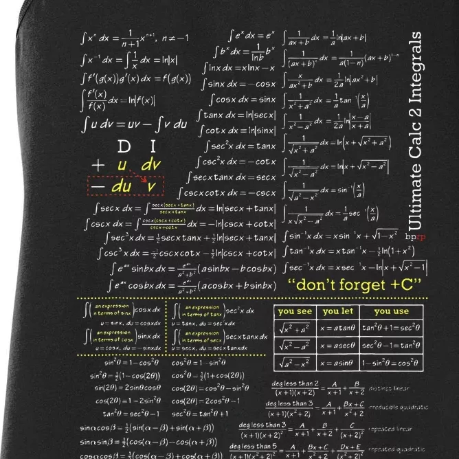 Blackpenredpen Ultimate Calculus 2 Integral Women's Racerback Tank