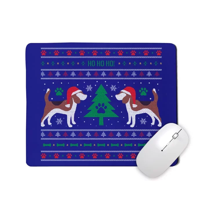 Beagle Ugly Christmas Sweater Gift Mousepad