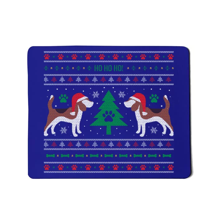 Beagle Ugly Christmas Sweater Gift Mousepad