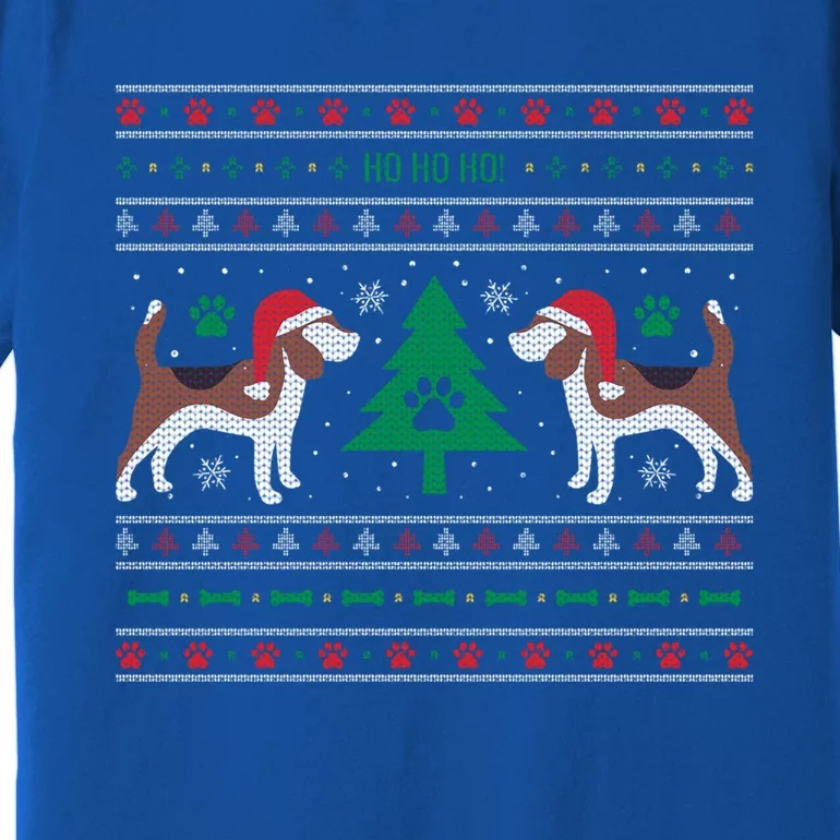 Beagle Ugly Christmas Sweater Gift Premium T-Shirt