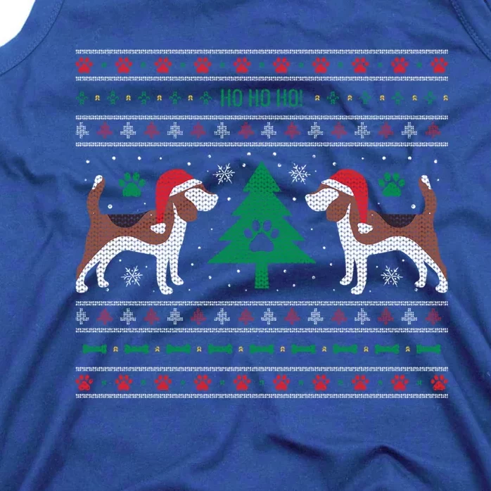 Beagle Ugly Christmas Sweater Gift Tank Top