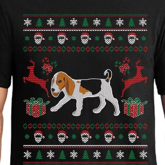 Beagle Ugly Christmas Funny Funny Gift For Dog Lover Pajama Set