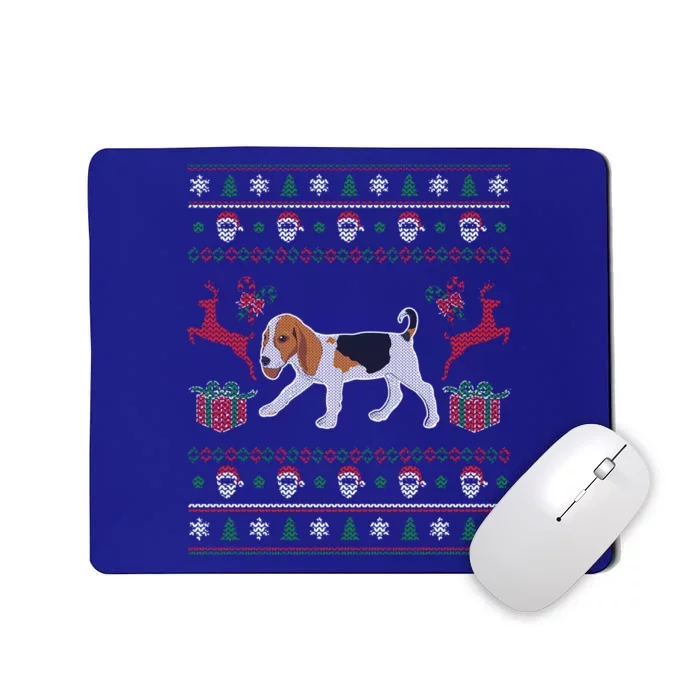 Beagle Ugly Christmas Funny Funny Gift For Dog Lover Mousepad