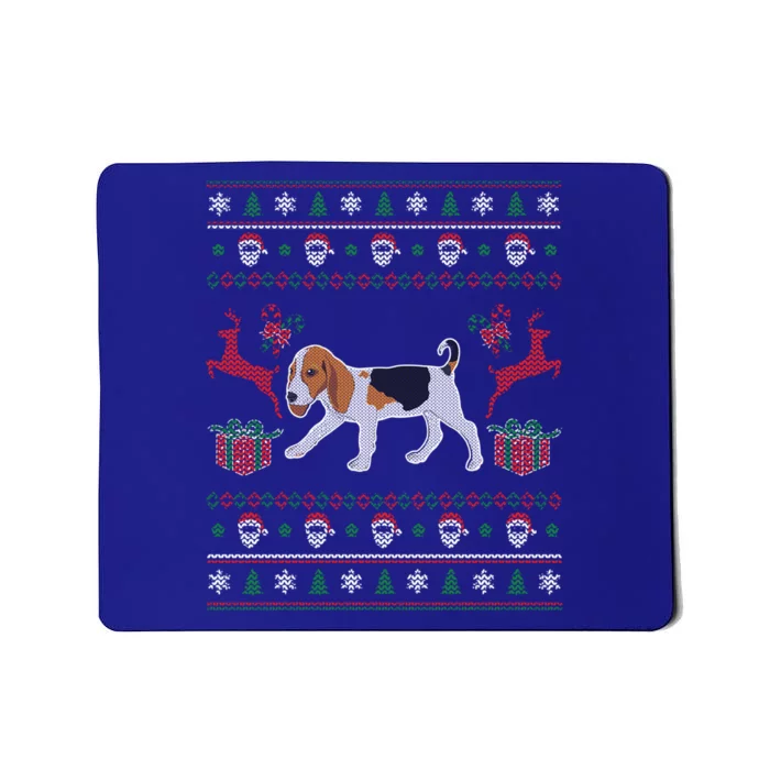 Beagle Ugly Christmas Funny Funny Gift For Dog Lover Mousepad