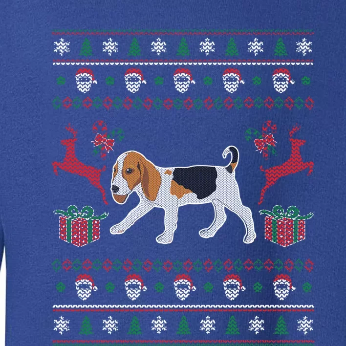 Beagle Ugly Christmas Funny Funny Gift For Dog Lover Toddler Sweatshirt