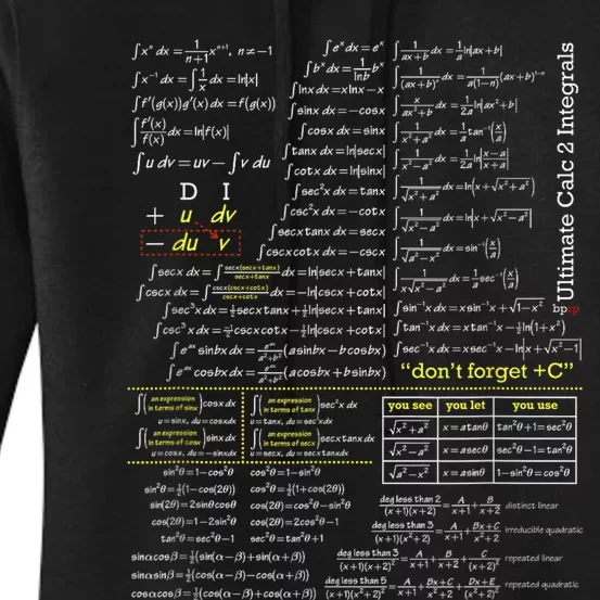 Blackpenredpen Ultimate Calculus 2 Integral Women's Pullover Hoodie