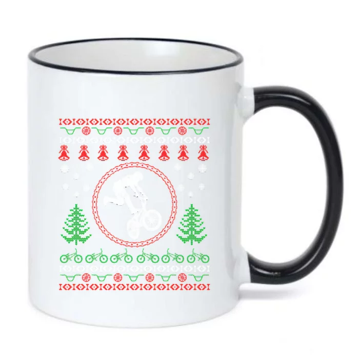 Biker Ugly Christmas Black Color Changing Mug