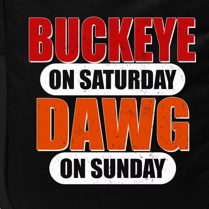 Buckeye On Saturday Dawg On Sunday Impact Tech Backpack