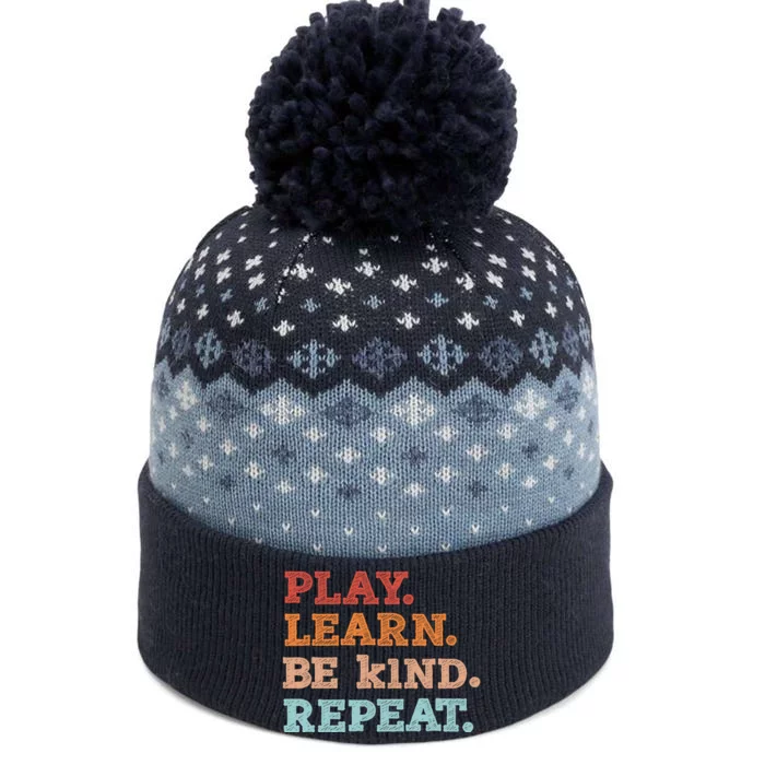 Boy Unity Day Orange Play Learn Be Kind Repeat The Baniff Cuffed Pom Beanie