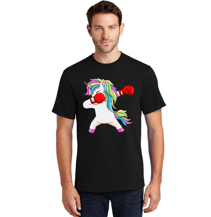 Boxing Unicorn Dabbing Boxer Coach Trainee Student Tall T-Shirt