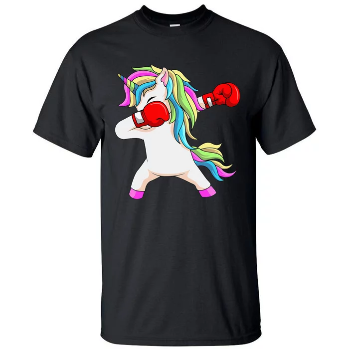 Boxing Unicorn Dabbing Boxer Coach Trainee Student Tall T-Shirt