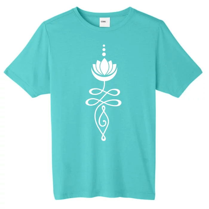 Buddhist Crescent Moon And Lotus Flower ChromaSoft Performance T-Shirt