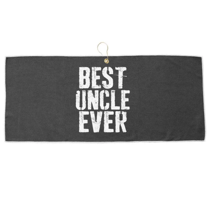 Best Uncle Ever Father's Day Large Microfiber Waffle Golf Towel