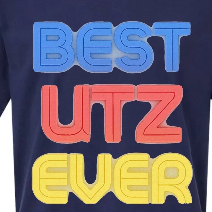 Best Utz Ever Funny Utz Name Utz Sueded Cloud Jersey T-Shirt