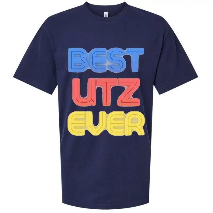 Best Utz Ever Funny Utz Name Utz Sueded Cloud Jersey T-Shirt