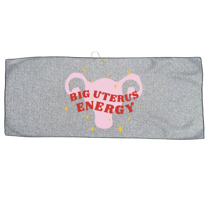 Big Uterus Energy Large Microfiber Waffle Golf Towel