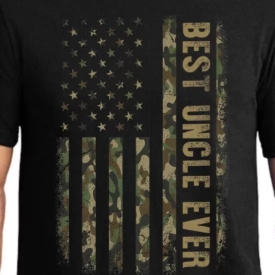 Best Uncle Ever Camouflage American Flag FatherS Day Pajama Set