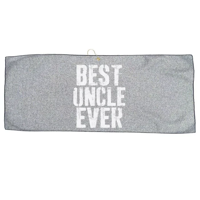 Best Uncle Ever Fathers Day Large Microfiber Waffle Golf Towel