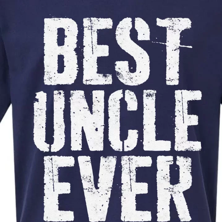 Best Uncle Ever Fathers Day Sueded Cloud Jersey T-Shirt