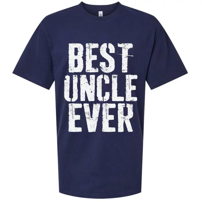 Best Uncle Ever Fathers Day Sueded Cloud Jersey T-Shirt