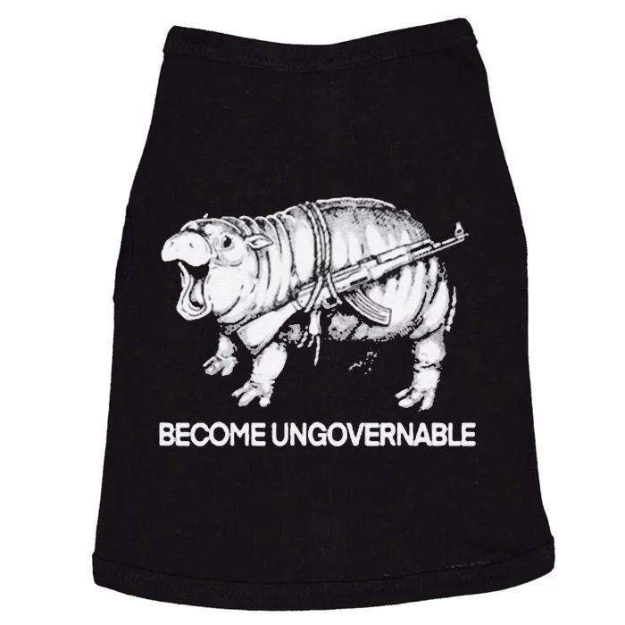 Become Ungovernable Funny Moodeng Gift Doggie Tank