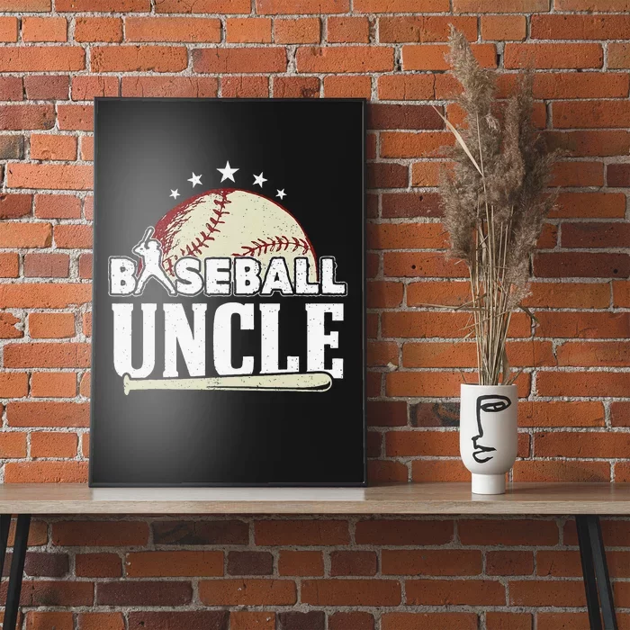 Baseball Uncle Father's Day Poster