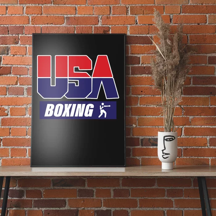 Boxing USA Funny Poster