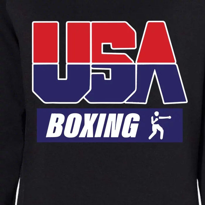 Boxing USA Funny Womens California Wash Sweatshirt