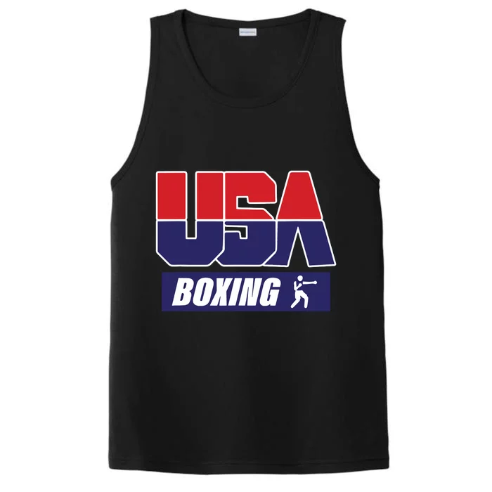 Boxing USA Funny Performance Tank