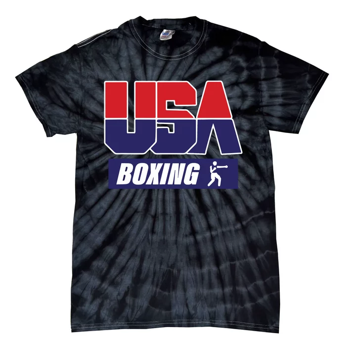 Boxing USA Funny Tie-Dye T-Shirt