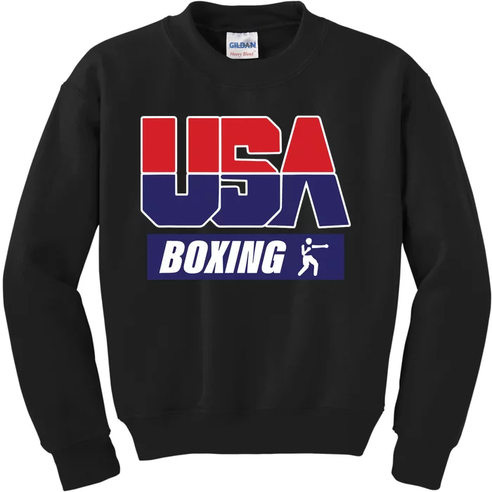 Boxing USA Funny Kids Sweatshirt