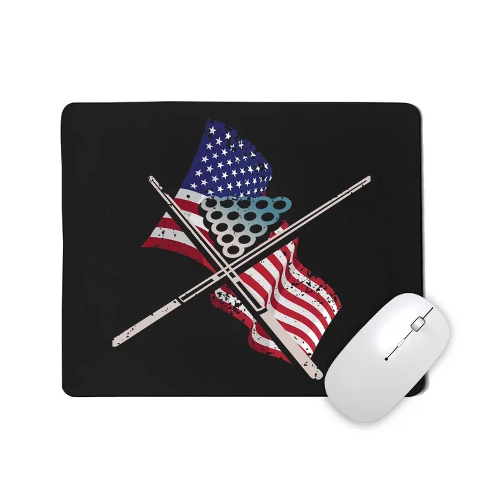 Billiards Usa Flag Billiards Dad Gift For Father’s Day Mousepad