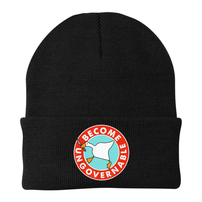 Become Ungovernable Funny Goose Knit Cap Winter Beanie