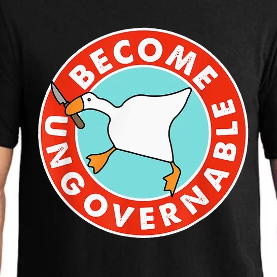 Become Ungovernable Funny Goose Pajama Set