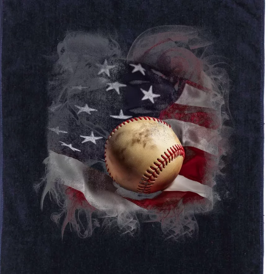 Baseball Usa Flag Platinum Collection Golf Towel