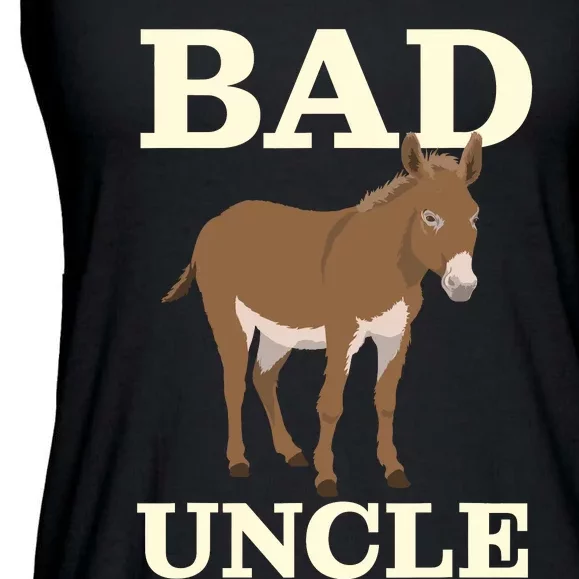 Bad Uncle Funny Uncle Donkey Uncles Gift Ladies Essential Flowy Tank