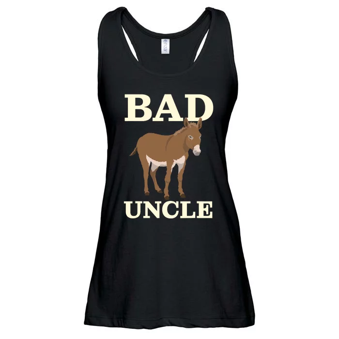 Bad Uncle Funny Uncle Donkey Uncles Gift Ladies Essential Flowy Tank