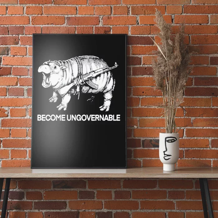 Become Ungovernable Funny Moodeng Poster