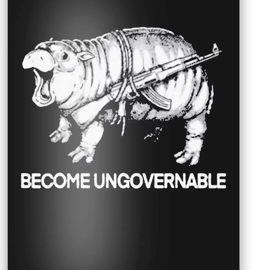 Become Ungovernable Funny Moodeng Poster