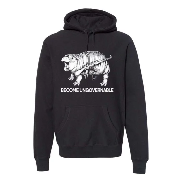 Become Ungovernable Funny Moodeng Premium Hoodie