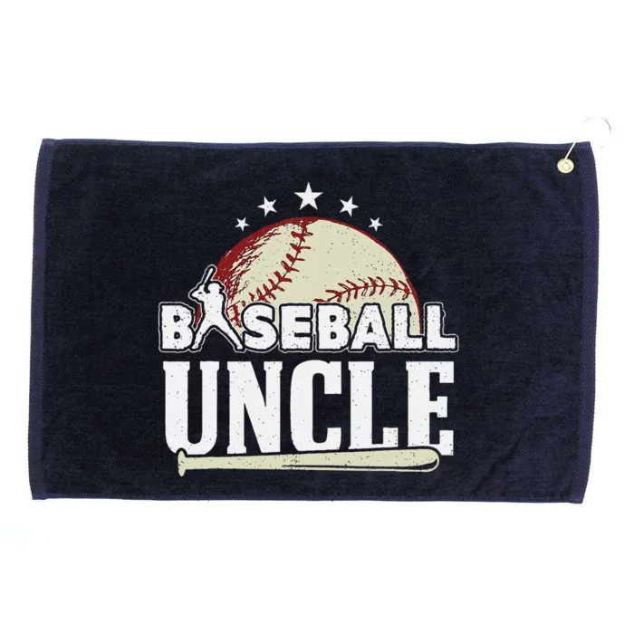 Baseball Uncle Fathers Day Grommeted Golf Towel