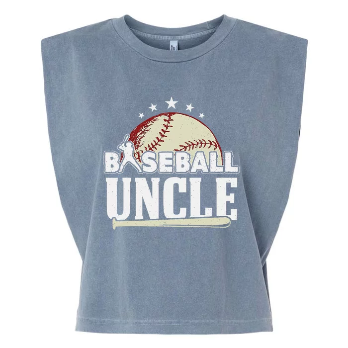 Baseball Uncle Father's Day Garment-Dyed Women's Muscle Tee