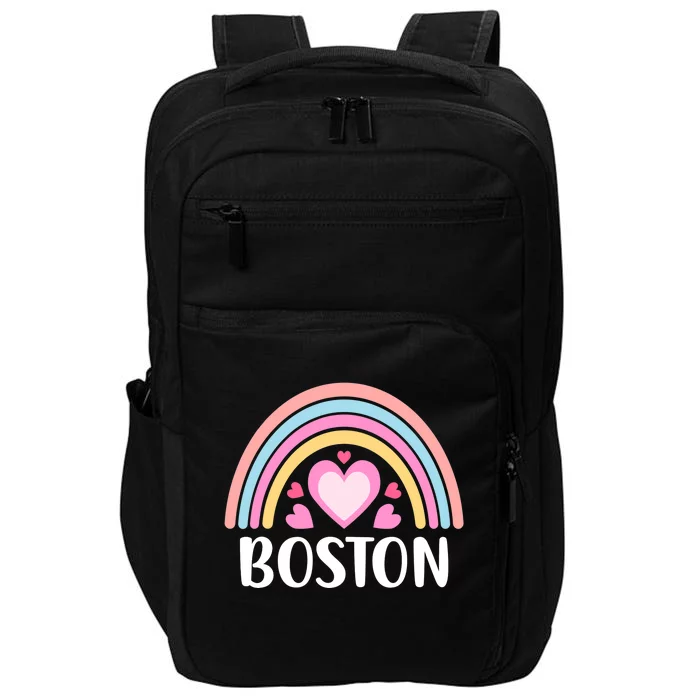 Boston USA for Wo Rainbow Hearts Impact Tech Backpack