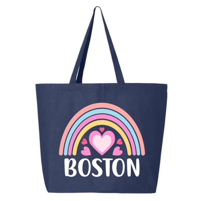 Boston USA for Wo Rainbow Hearts 25L Jumbo Tote